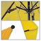 California Umbrella 7.5' Black Aluminum Market Patio Umbrella, Sunbrella Sunflower Yellow 194061334485 - alternate 3